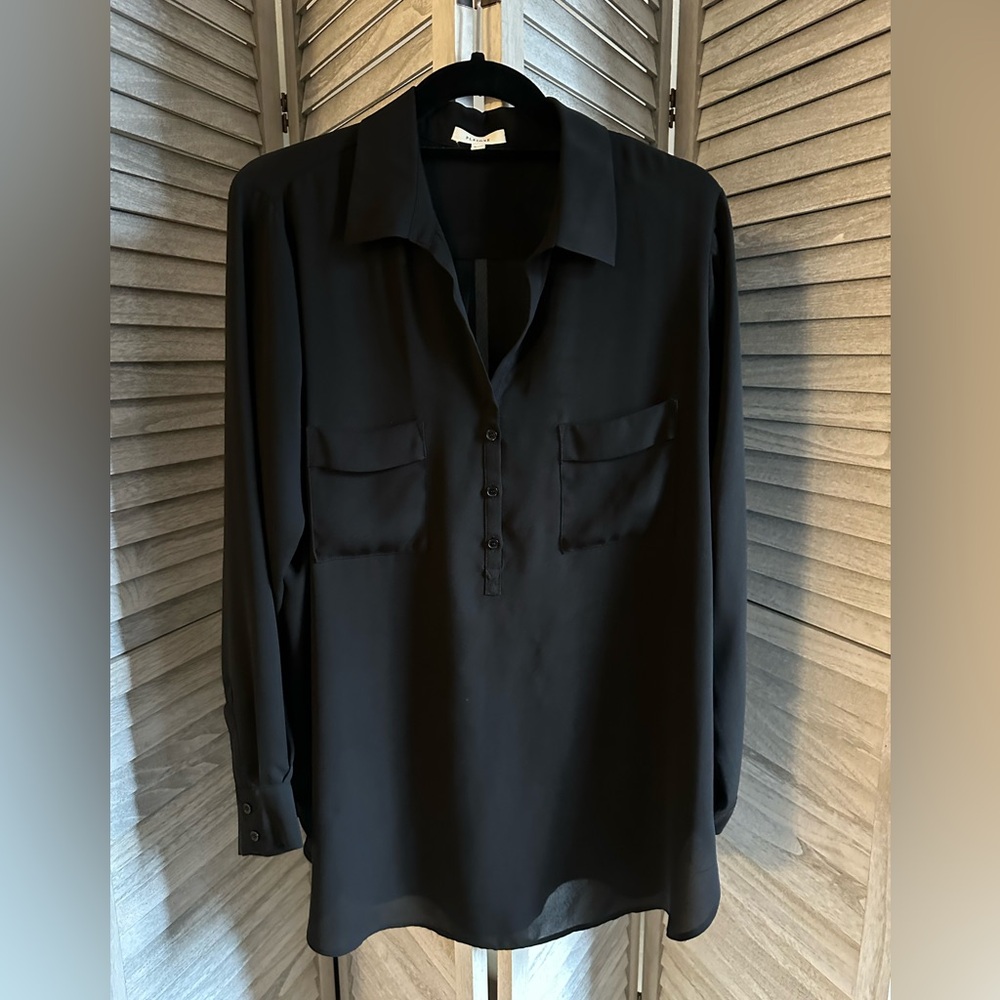Pleione Women's Black Blouse